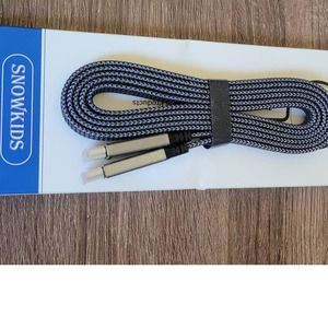 6.5 Foot HDMI Double Cord Braided, Nylon, Snowkids Brand